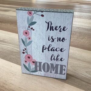 BOGO 🥳 Belle Maison There Is No Place Like Home decorative art box | gray pink
